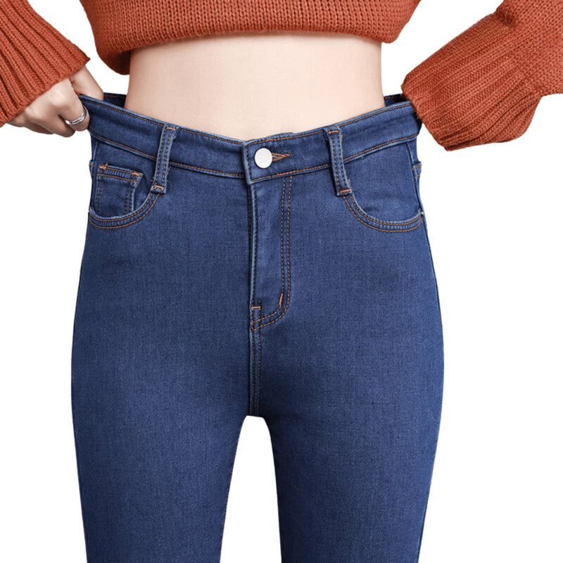 Calça Jeans Peluciada Para o Inverno - Hot Jeans